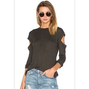 IRO Jeans Kass Cold Shoulder Modal Wool Tee